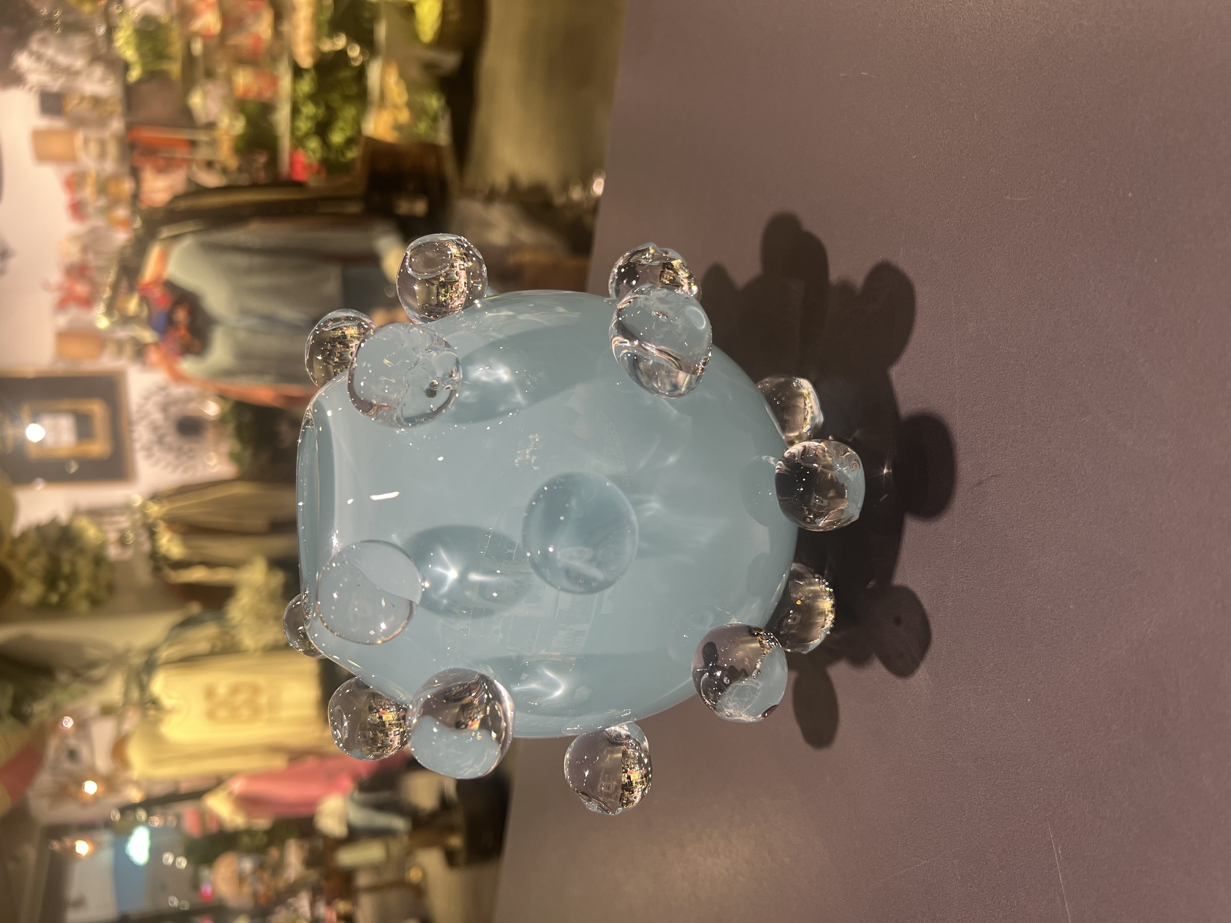 Handblåst Glasvas / Ljusblå  / Åsa GårdebäckGårdebäck