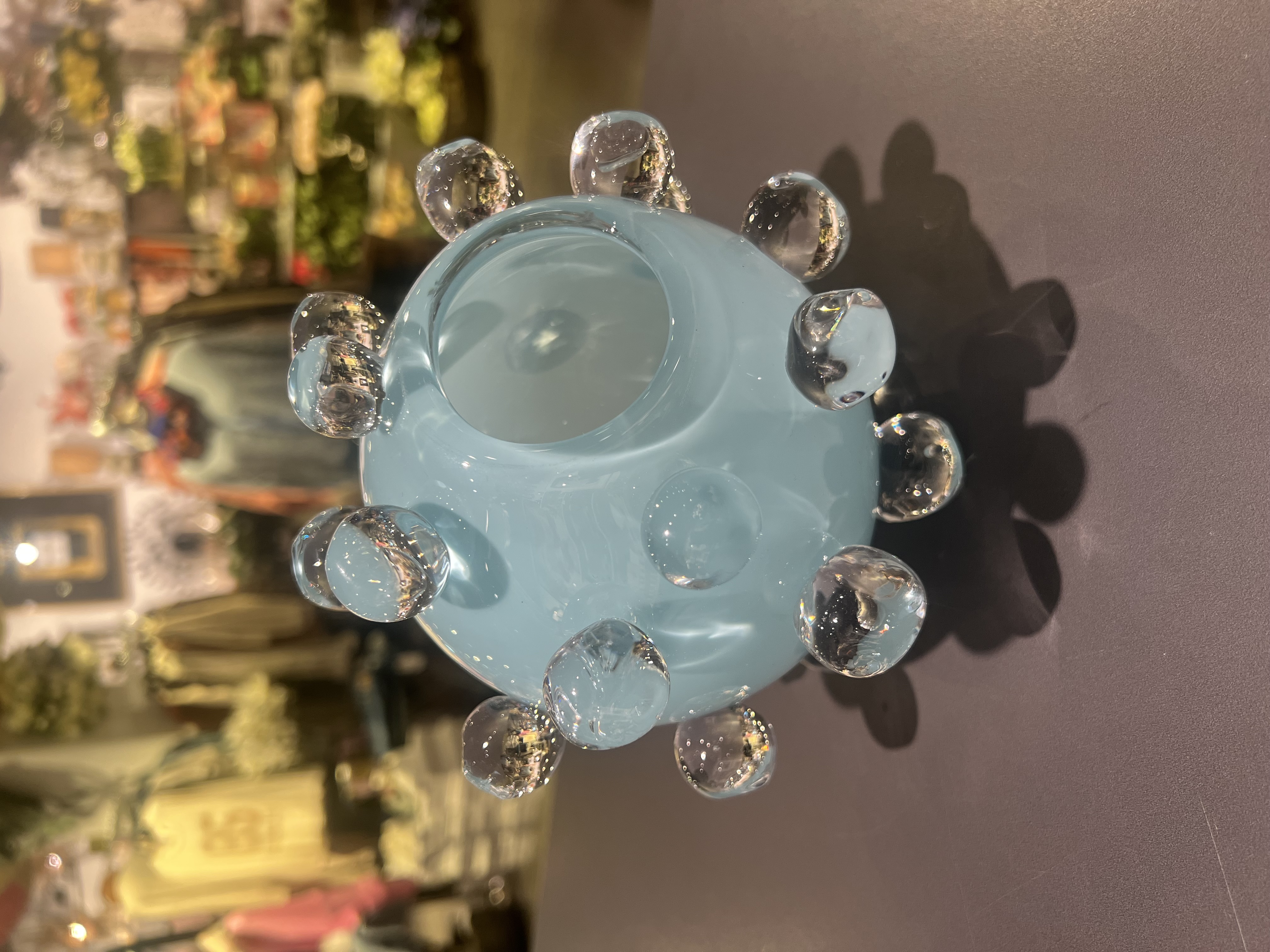Handblåst Glasvas / Ljusblå  / Åsa GårdebäckGårdebäck