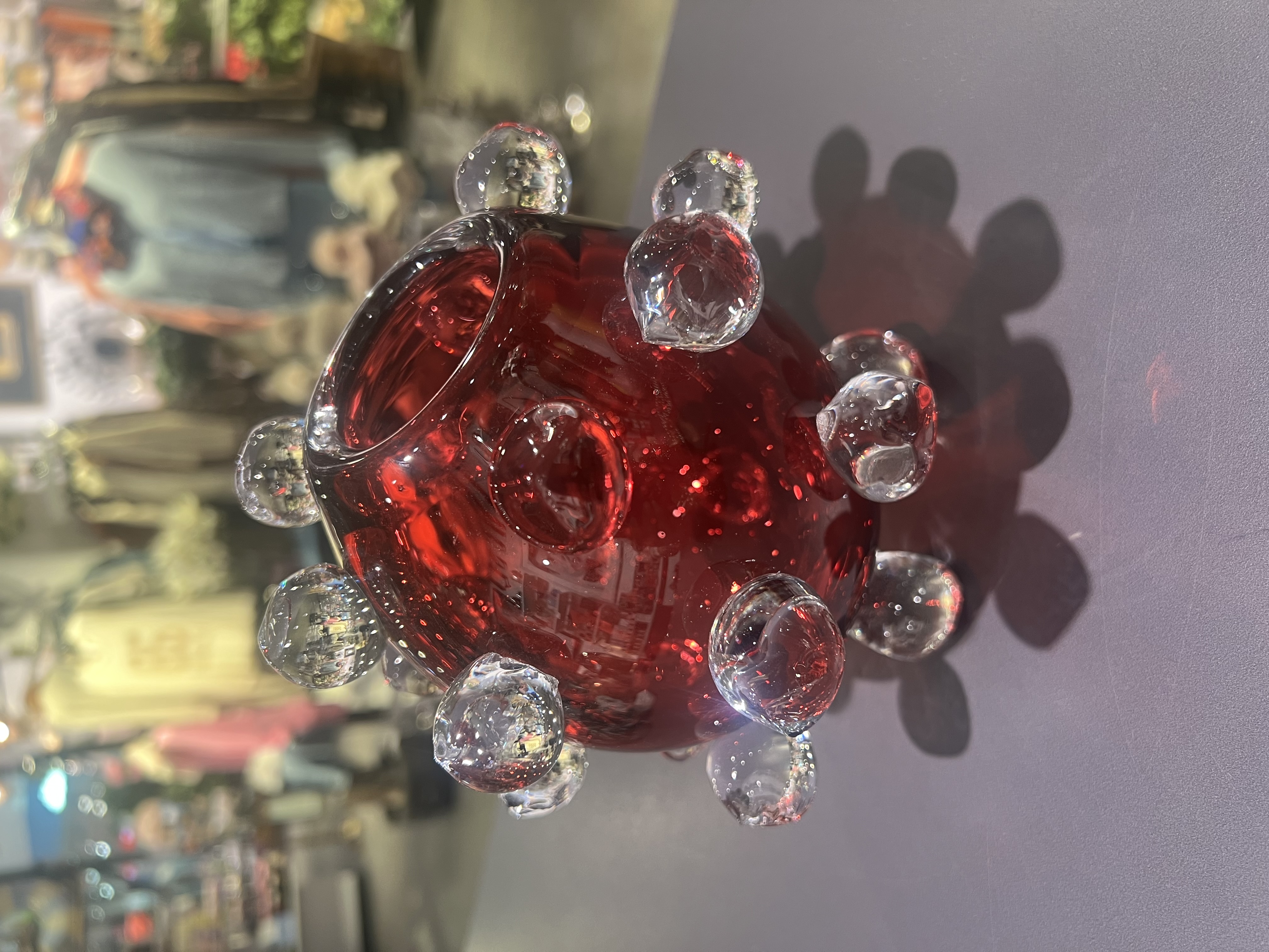 Handblåst Glasvas / Röd  / Åsa Gårdebäck