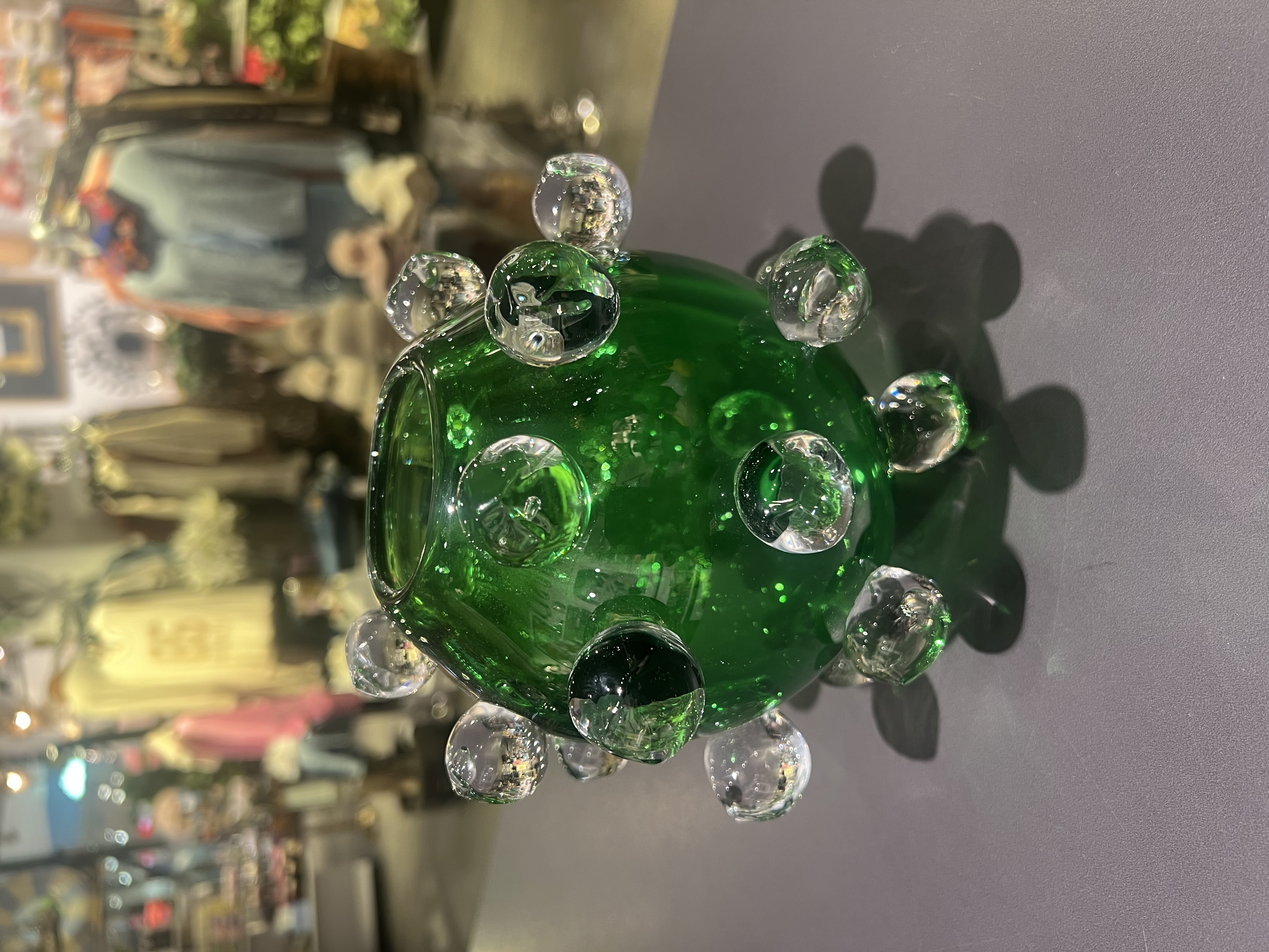 Handblåst Glasvas / Grön  / Åsa Gårdebäck