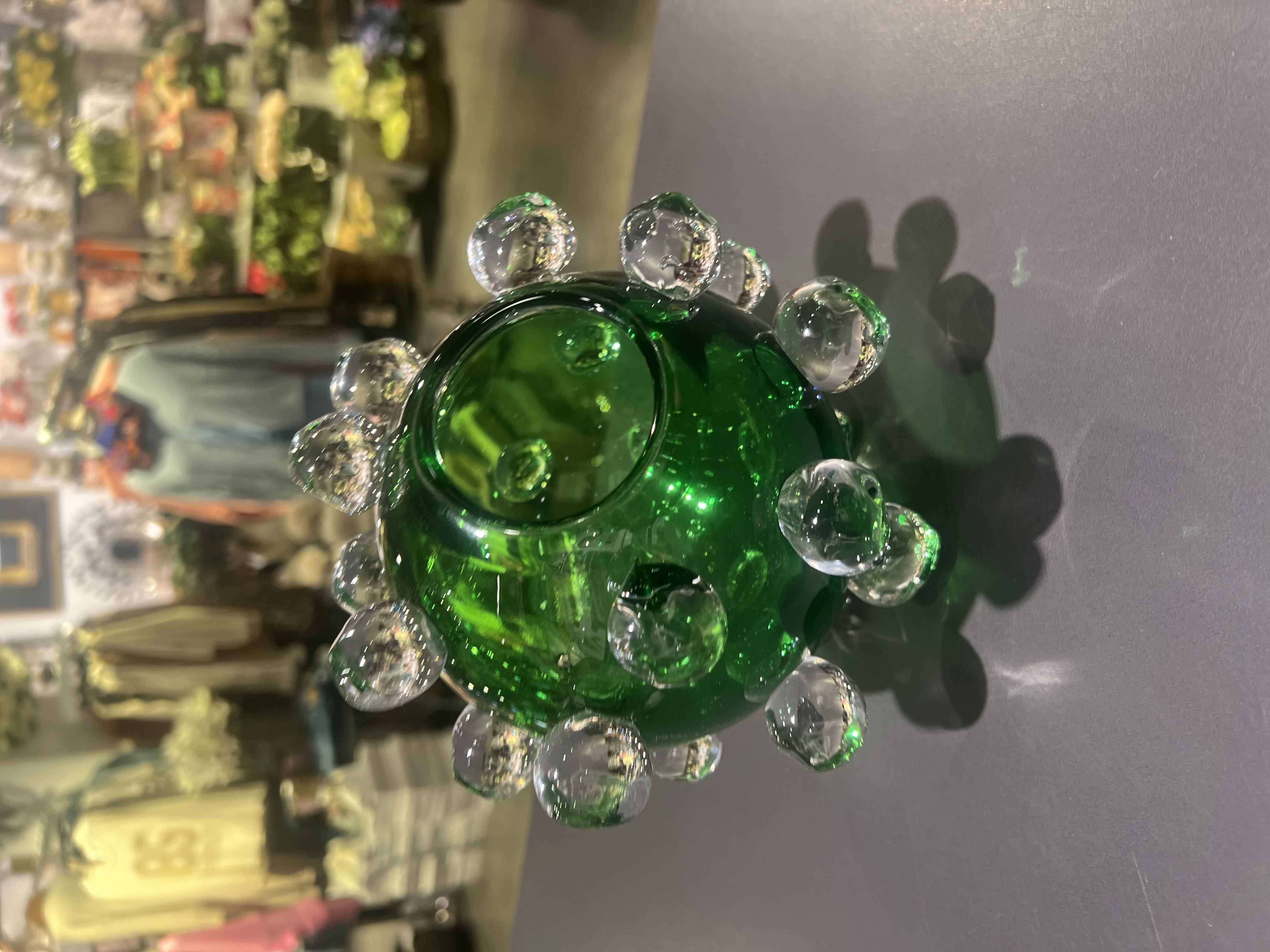 Handblåst Glasvas / Grön  / Åsa Gårdebäck