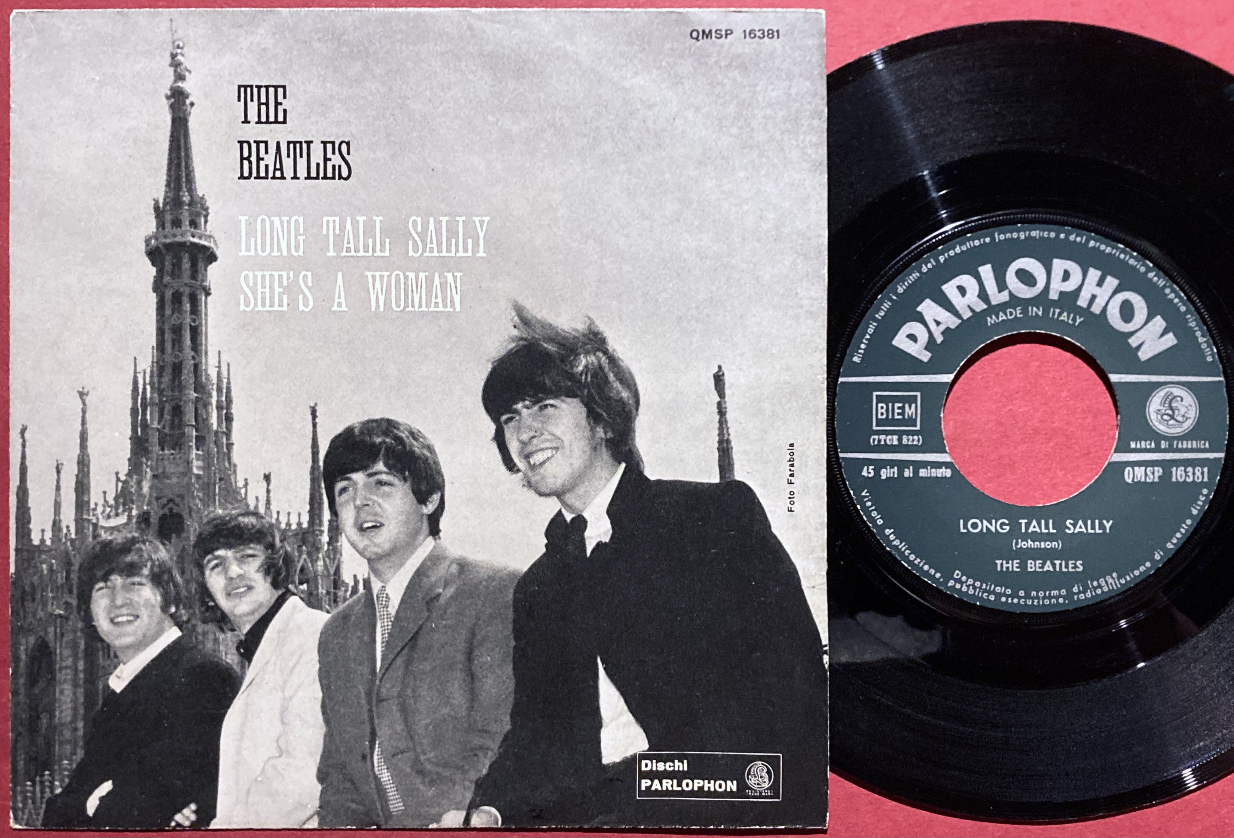 BEATLES - Long tall Sally 7" Italien PS 1965