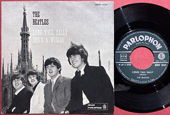 BEATLES - Long tall Sally 7" Italy PS 1965