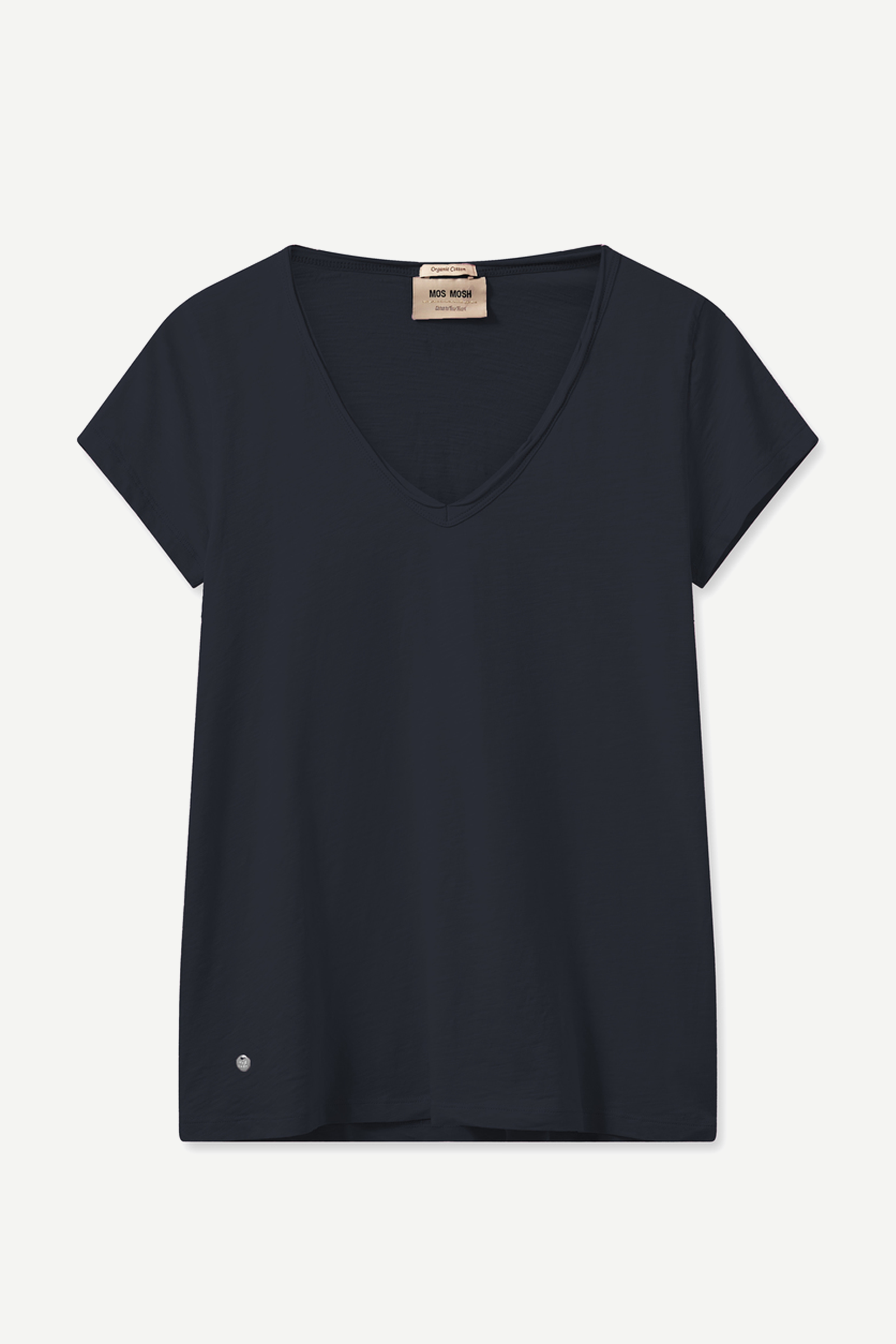 Mos Mosh Tulli V-neck Tee Navy