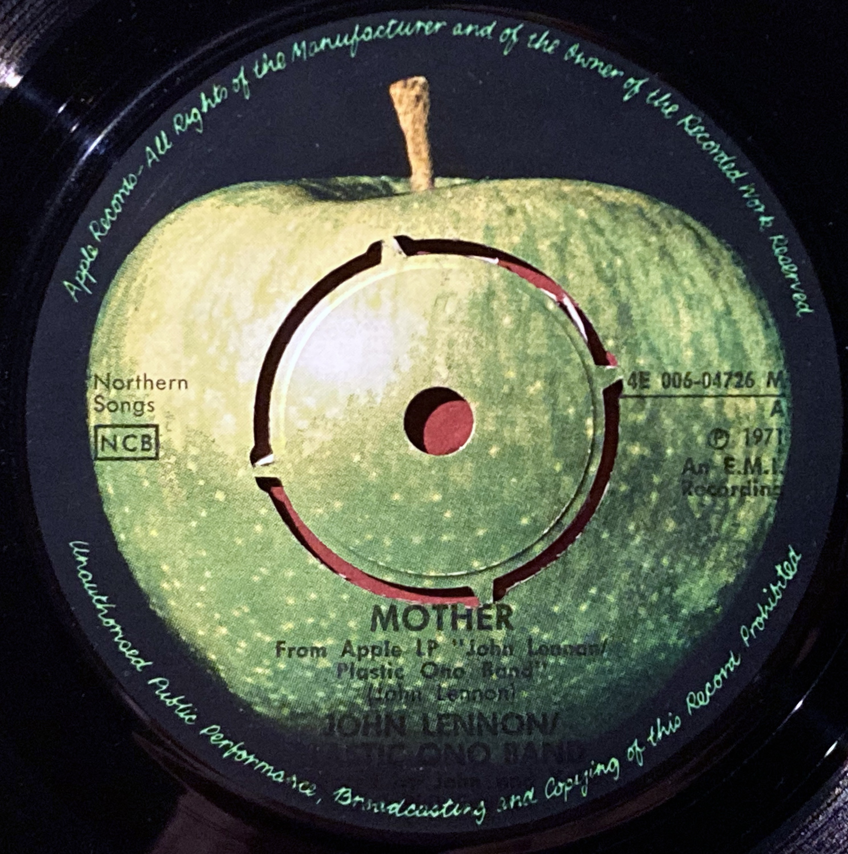 JOHN LENNON & YOKO ONO - Mother Swe PS 1971 - 3