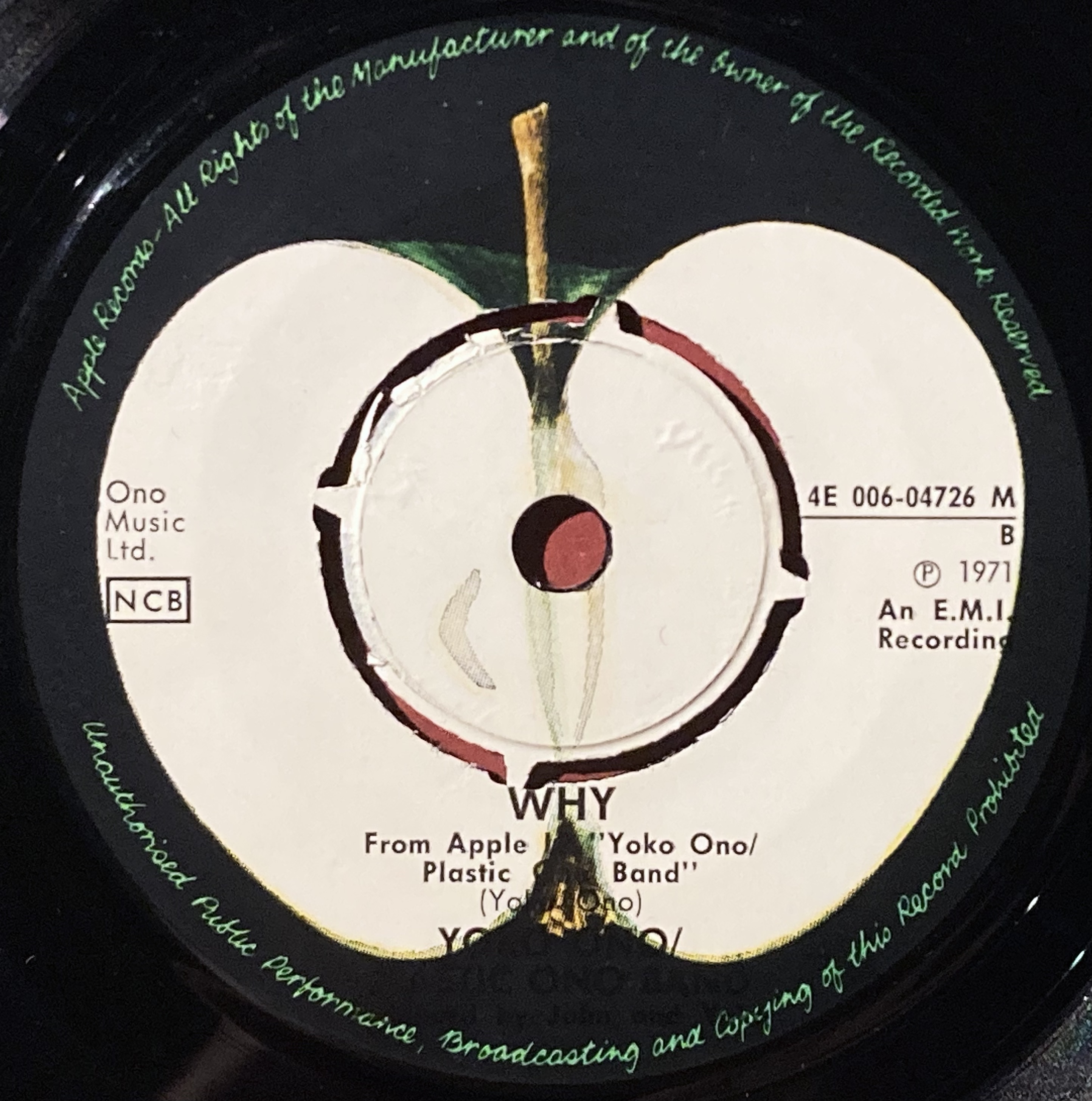 JOHN LENNON & YOKO ONO - Mother Swe PS 1971 - 4