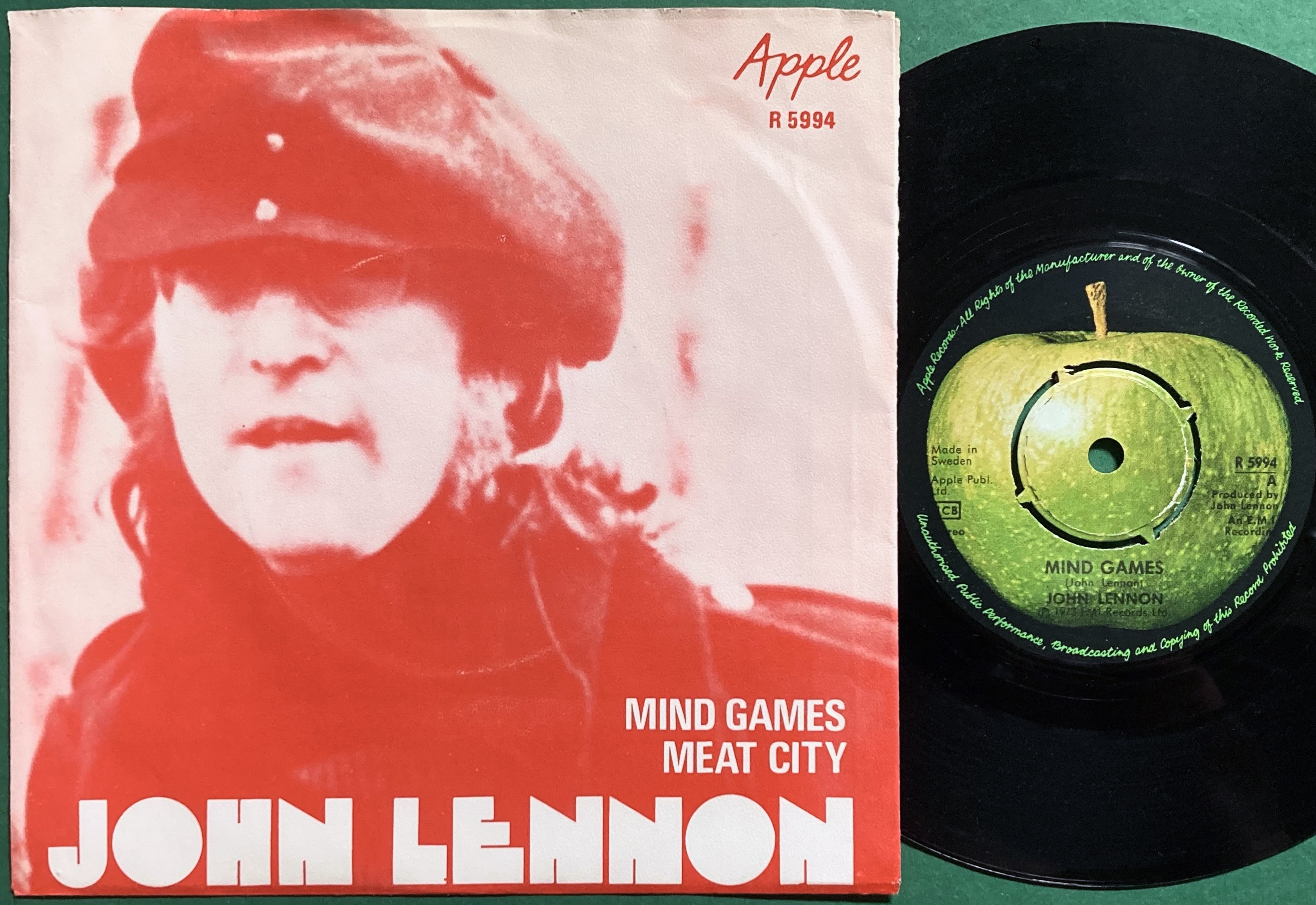 JOHN LENNON - Mind games Swe PS 1973