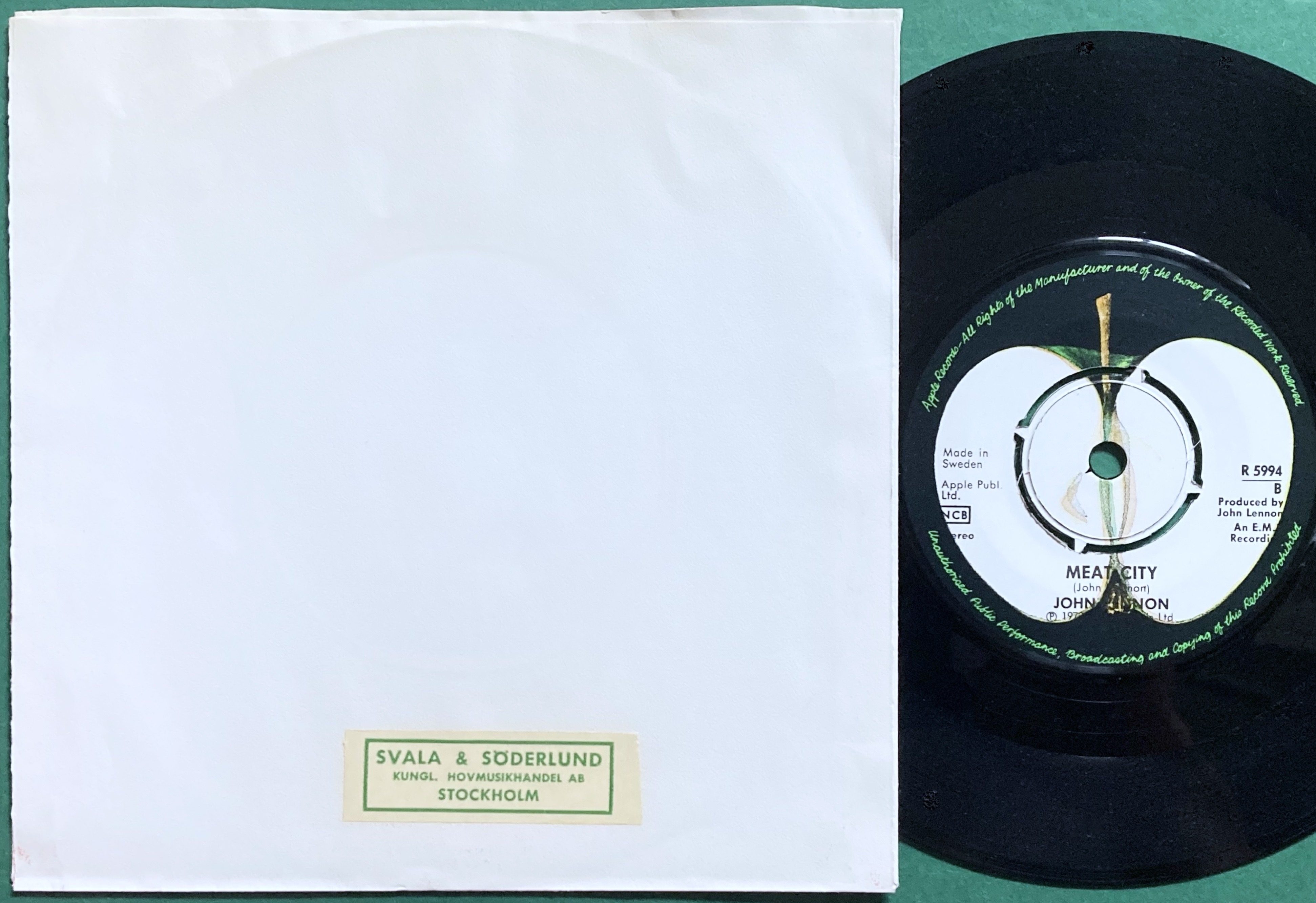 JOHN LENNON - Mind games Swe PS 1973 - 2