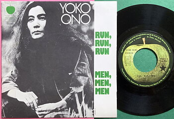 YOKO ONO - Run, run, run 7" French PS 1973