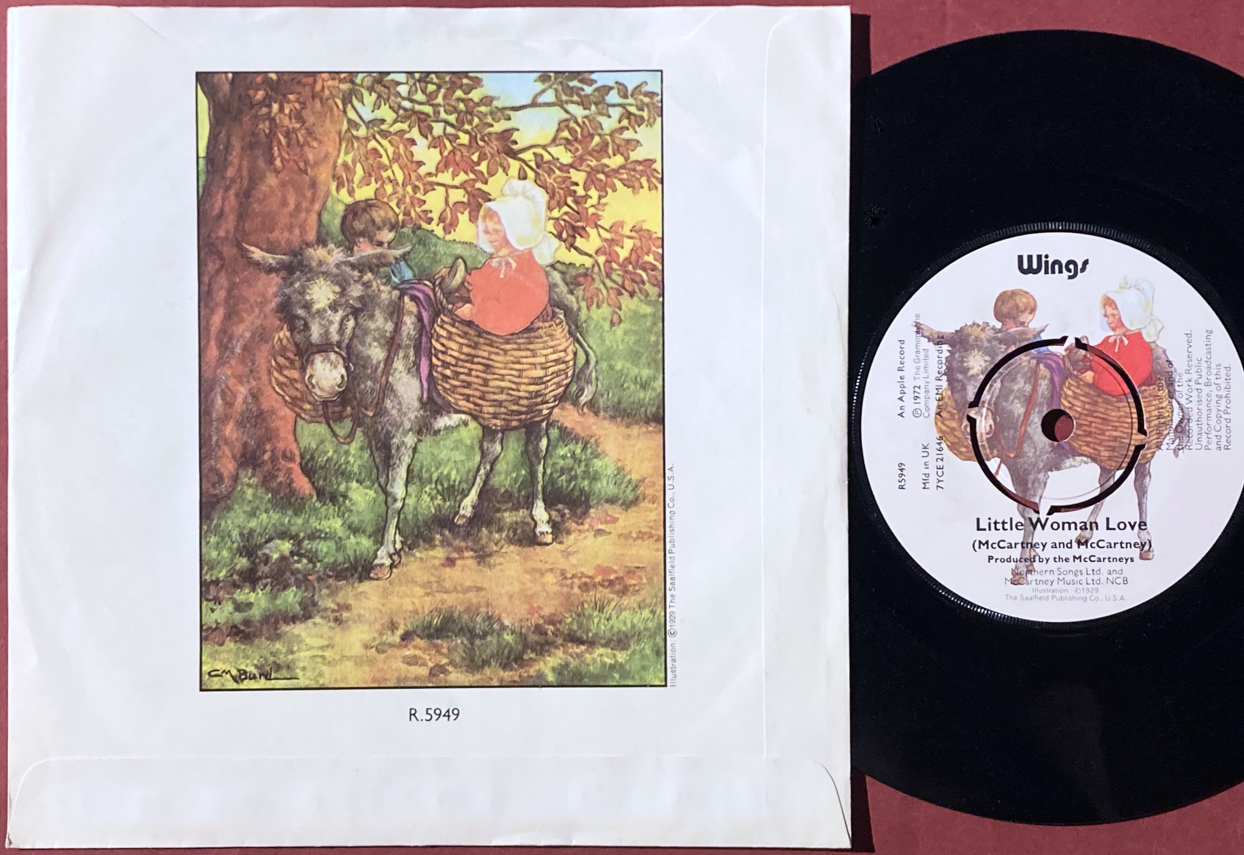 PAUL McCARTNEY & WINGS - Mary had a little lamb 7" UK PS 1972 - 2