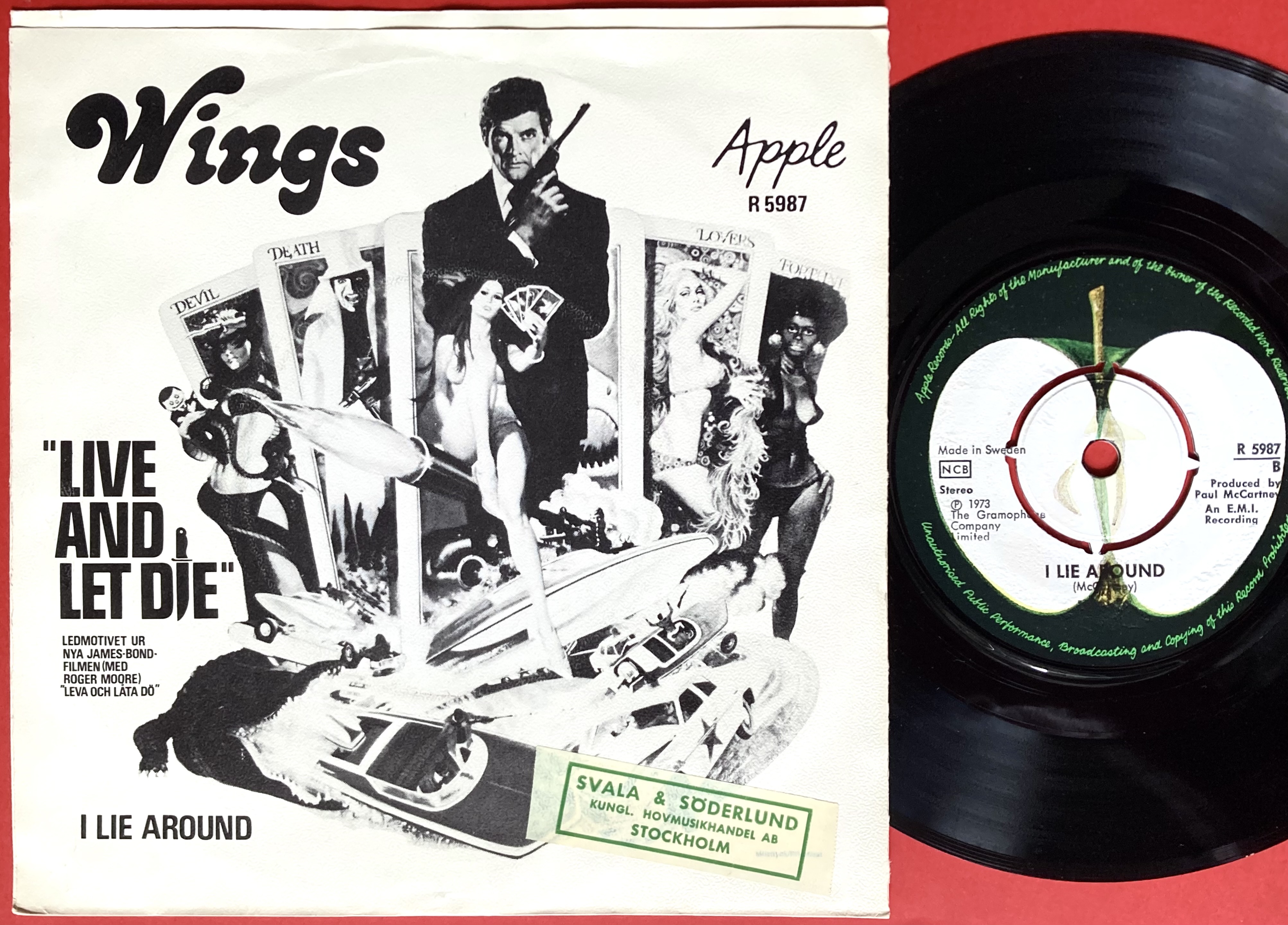 PAUL McCARTNEY / WINGS - Live and let die Swe PS 1973 - 2