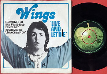 PAUL McCARTNEY / WINGS - Live and let die Swe PS 1973