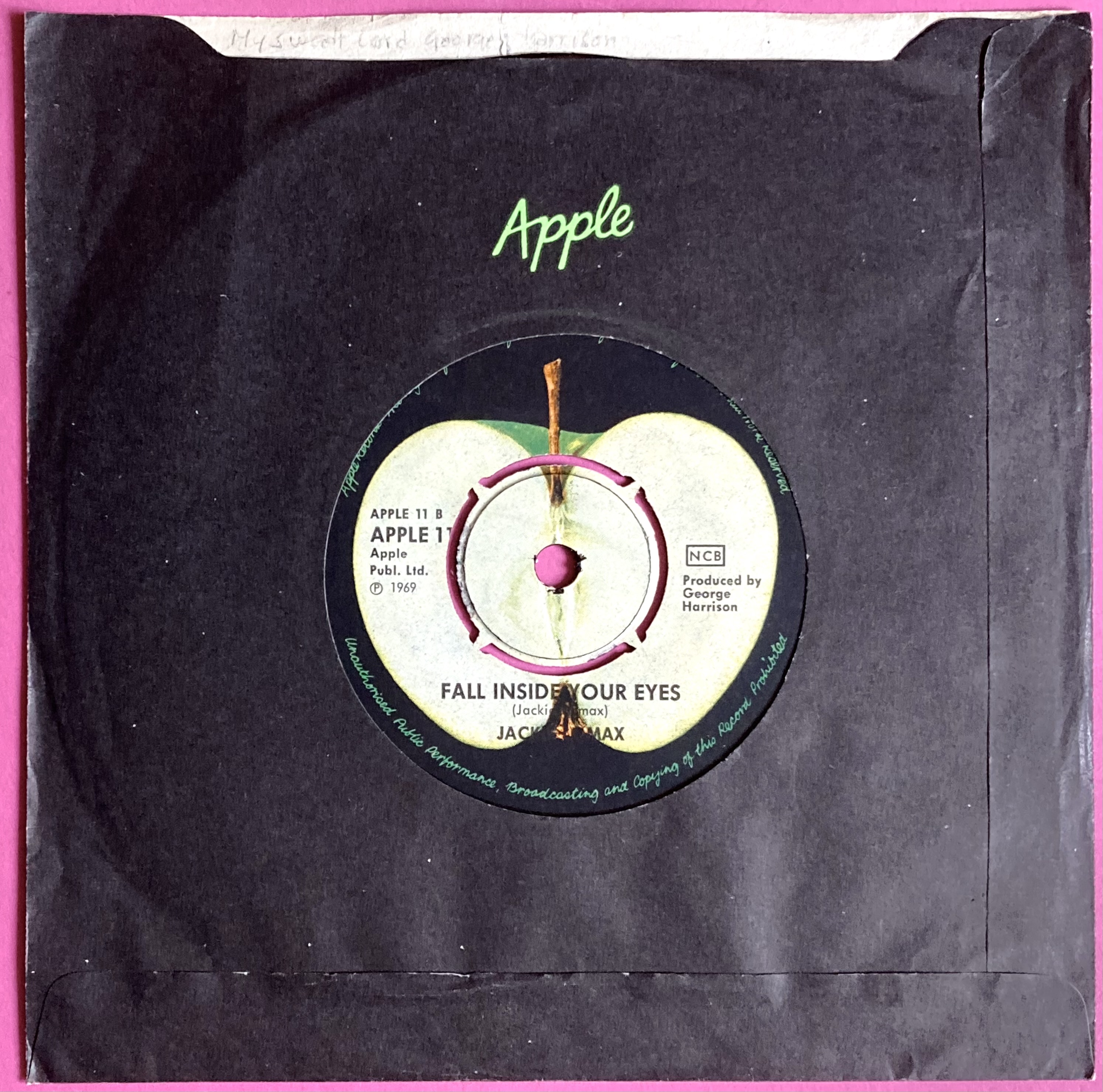 JACKIE LOMAX - New day Swe 7" 1969 - 2