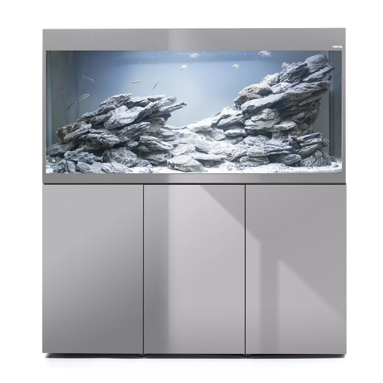 Aquael Glossy ST 150 Paket Grå LxBxH: 150x50x135 cm, 405 liter