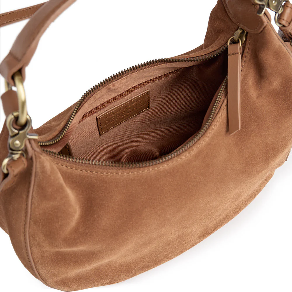 Depeche - Suede Crossbody Bag Tan - 3