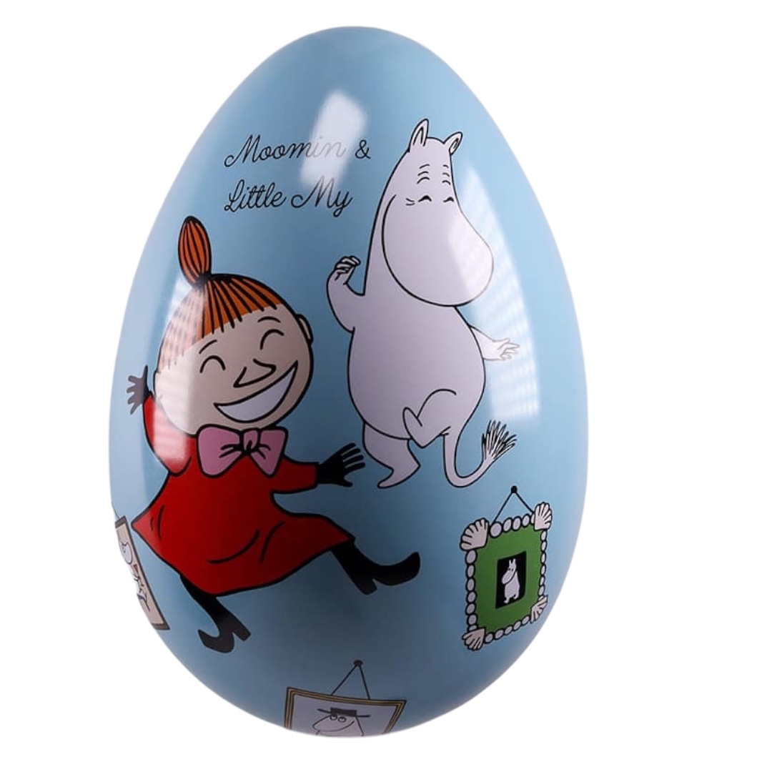 Mumin Påskägg i plåt 15 cm - Dancing 