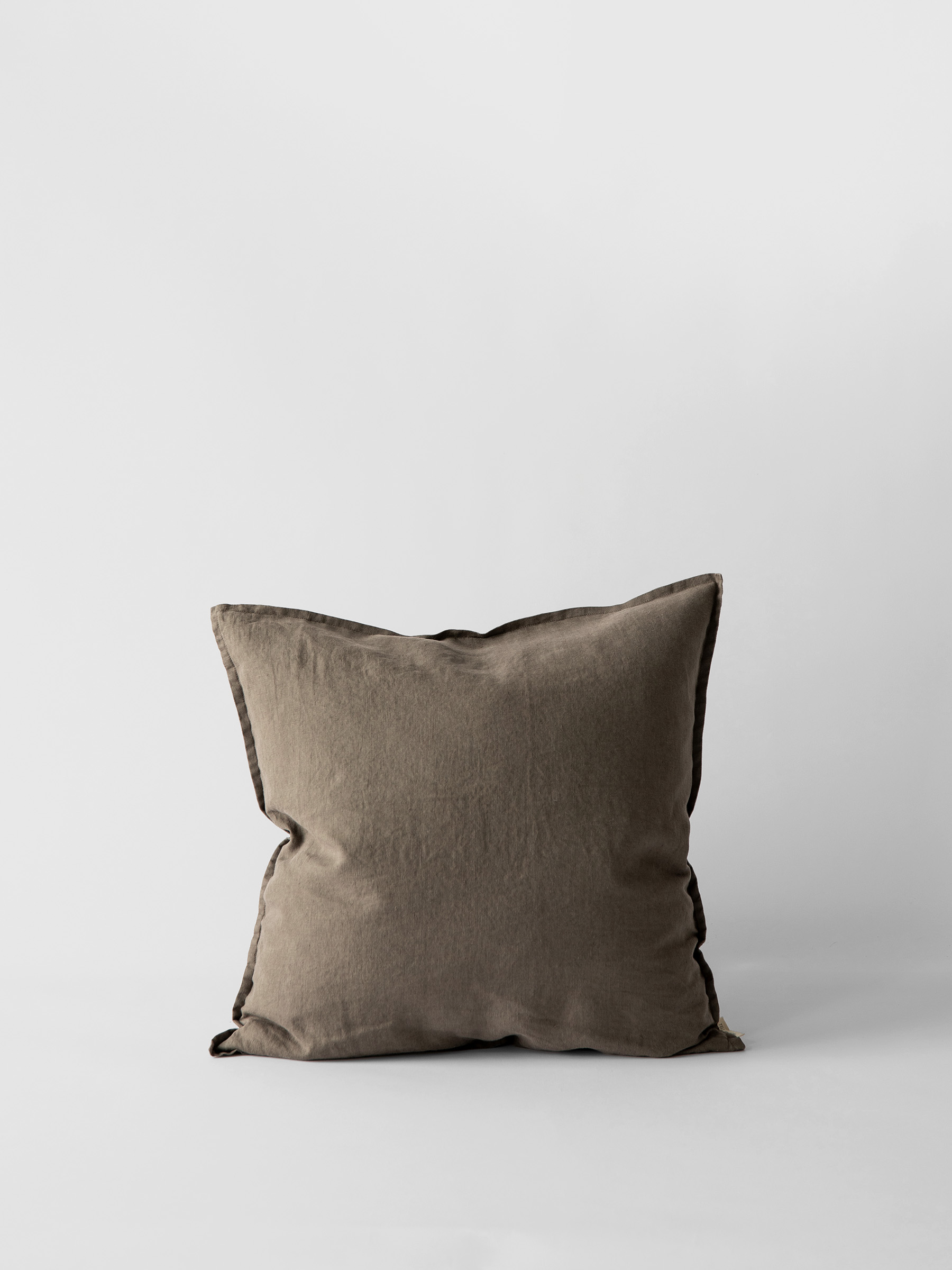  Kuddfodral i Stentvättat Linne 50 x 50 cm Taupe