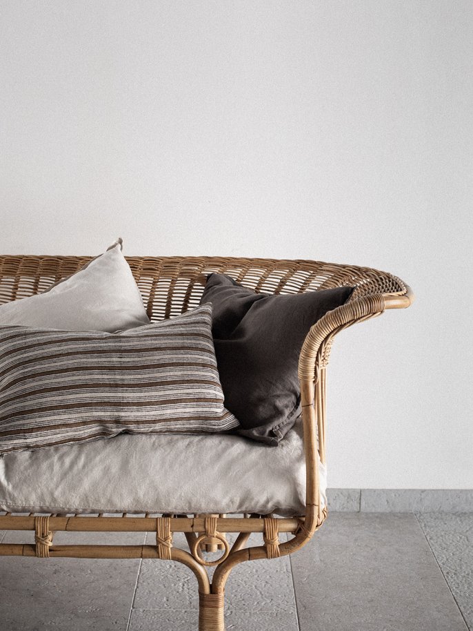  Kuddfodral i Stentvättat Linne 50 x 50 cm Taupe