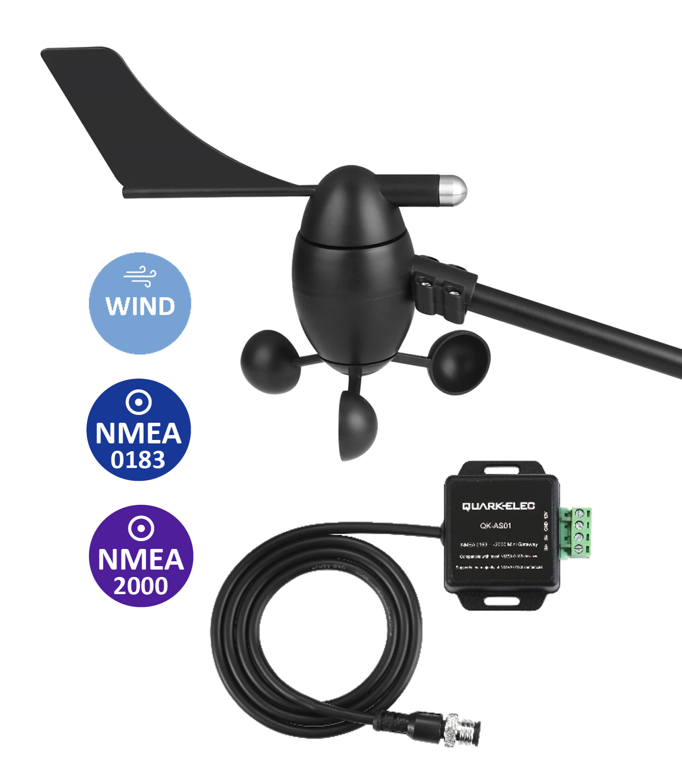 Quark-Elec QK-AS06B Vindmätare NMEA2000 - 4
