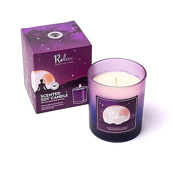 Song of India scented soy candle Relax i glas