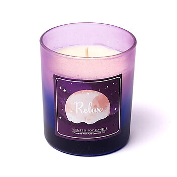Song of India scented soy candle Relax i glas