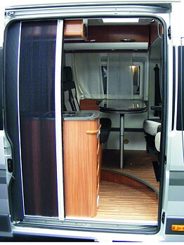 Myggnätsdörr för sidodörr. Passar Fiat Ducato 2007-