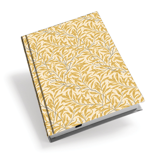 Skrivbok William Morris gul A6