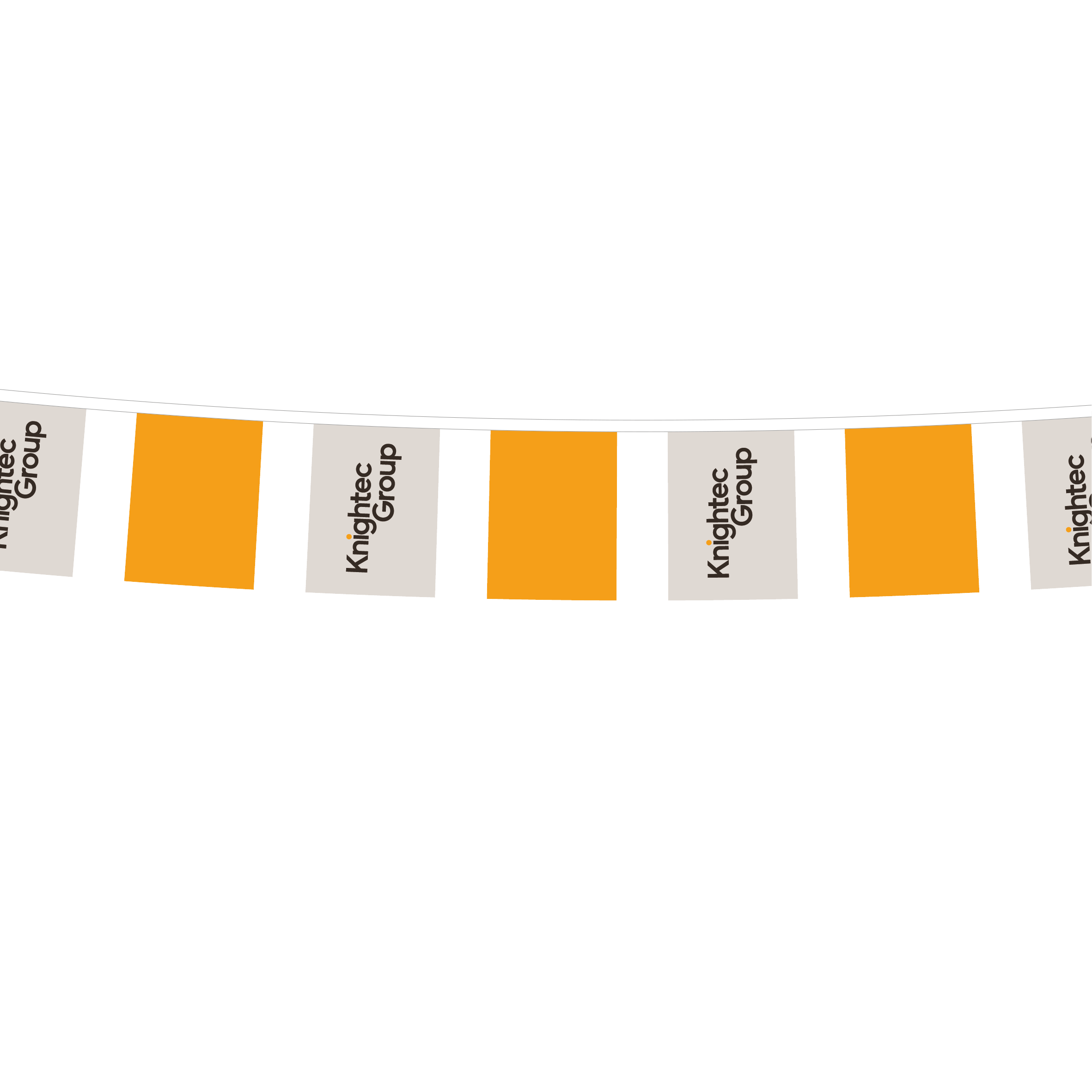 Flag game on a rope - Rectangular ON DEMAND