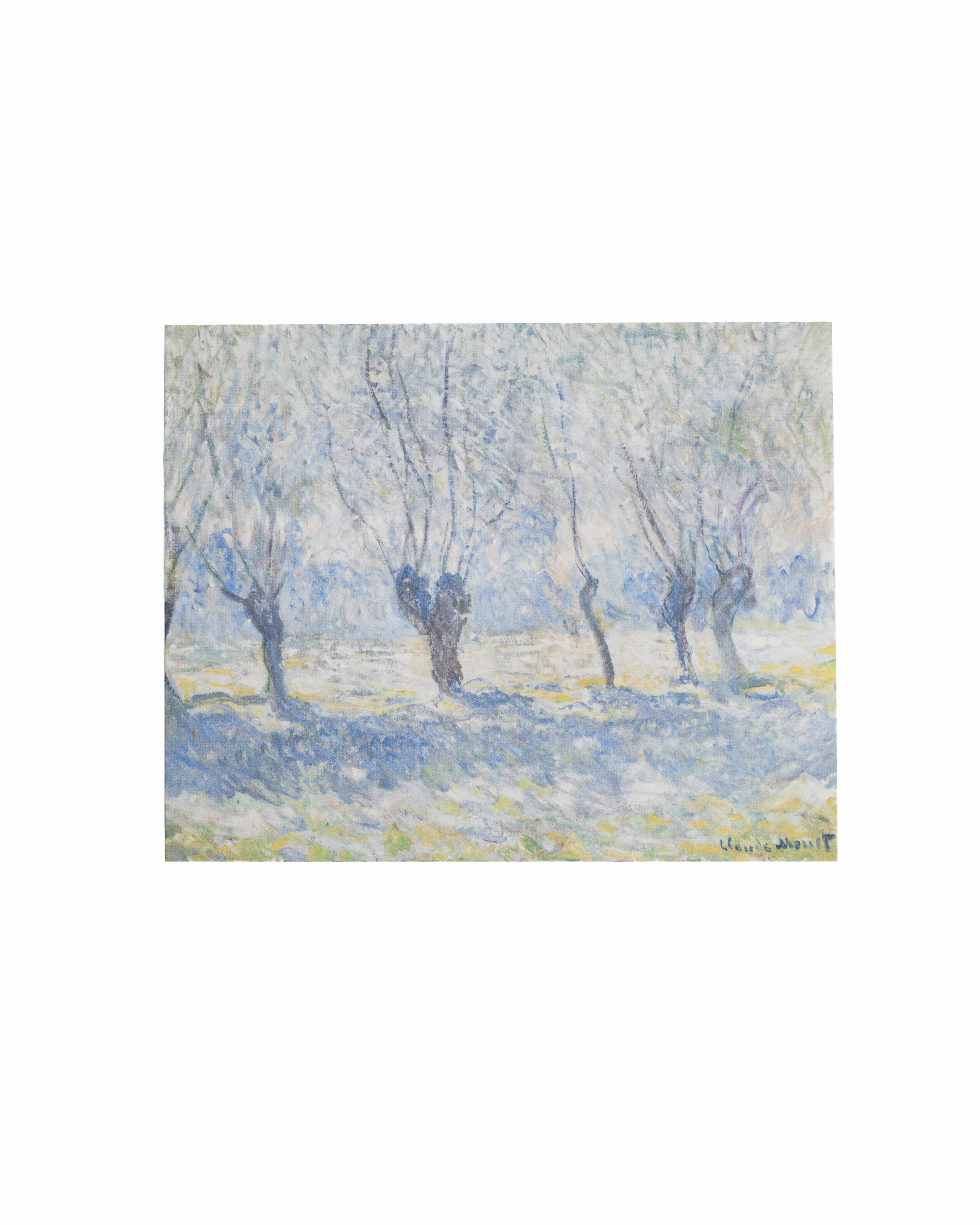 Vykort, Claude Monet "Pilar i soldis, Giverny"