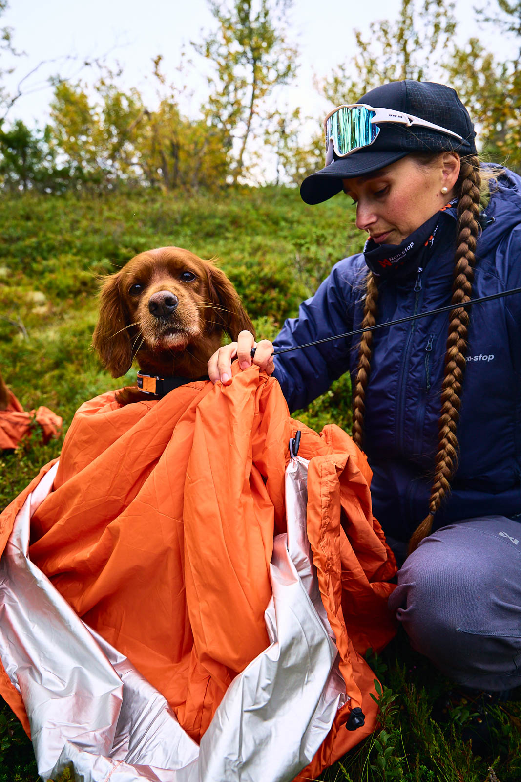 Non-Stop Dogwear Bivvy Bag  - Orange - Heat-reflective