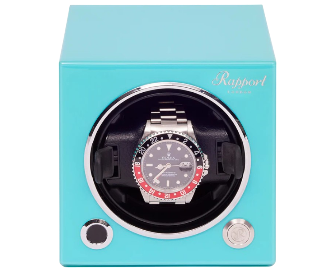 Rapport London Evo Cube klockuppdragare Aqua Limited Edition