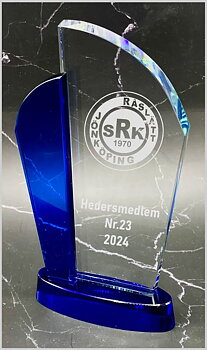 Glasstatyett Göteborg - Pris inklusive glasgravyr med text/motiv