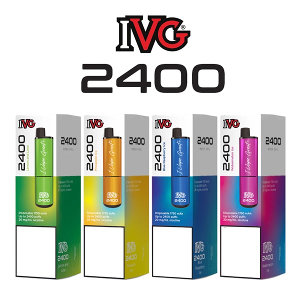 IVG 2400 Bloss Nikotinfri Engångs Vape - 4 x 2ml - 2