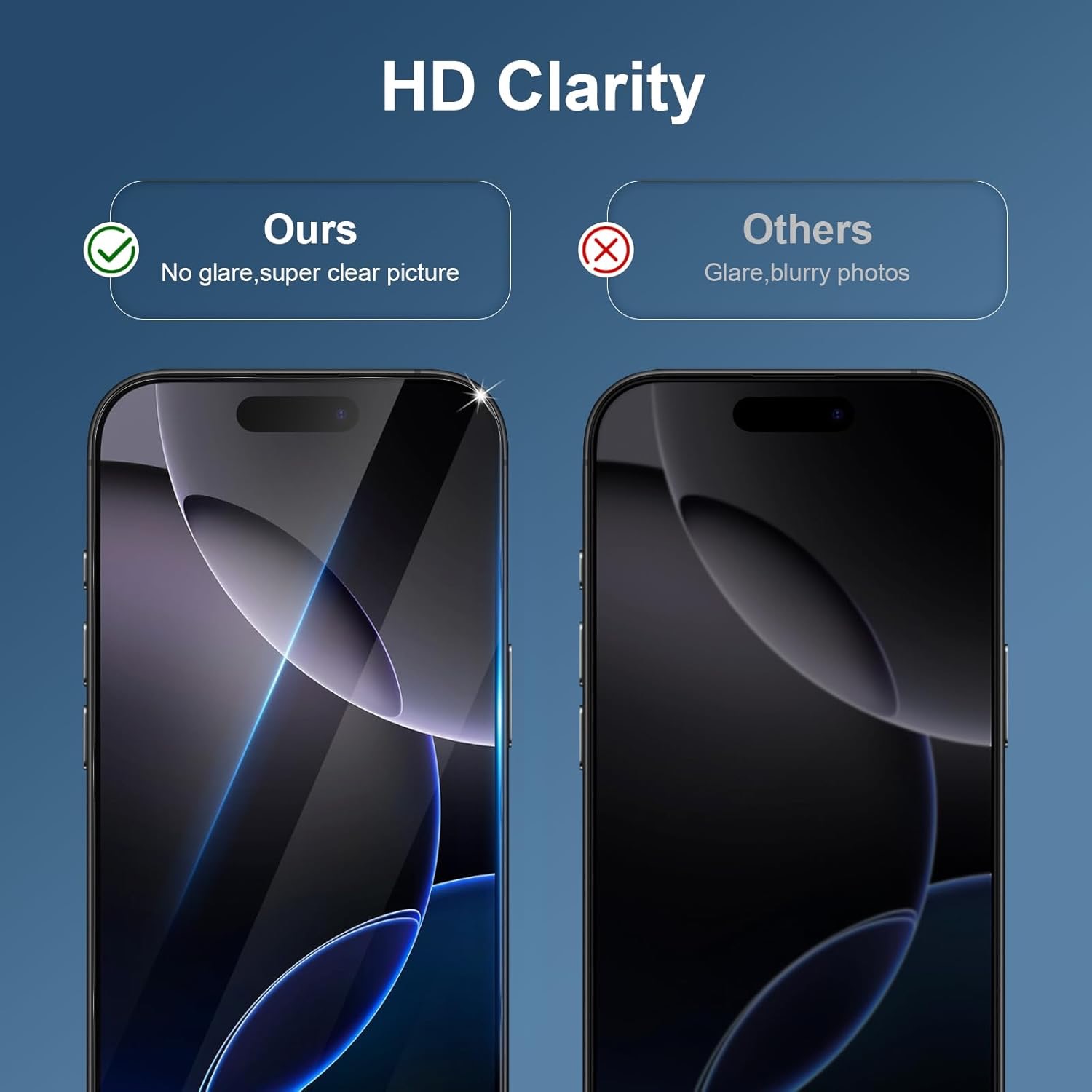 3-Pack iPhone 16 Pro Max Skärmskydd Härdat Glas Premium - 11