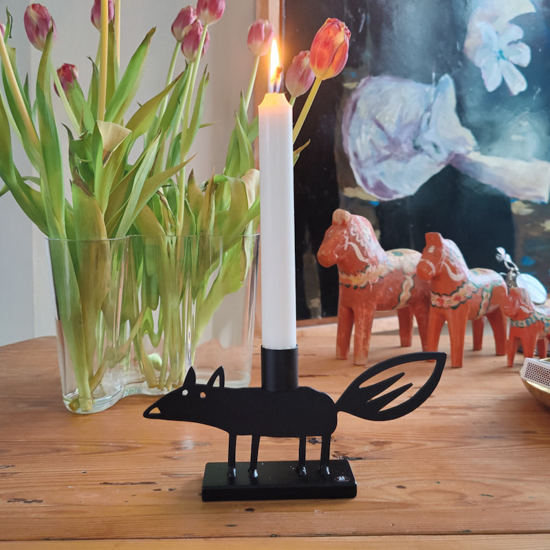 Räv ljusstake från Bengt & Lotta - 3