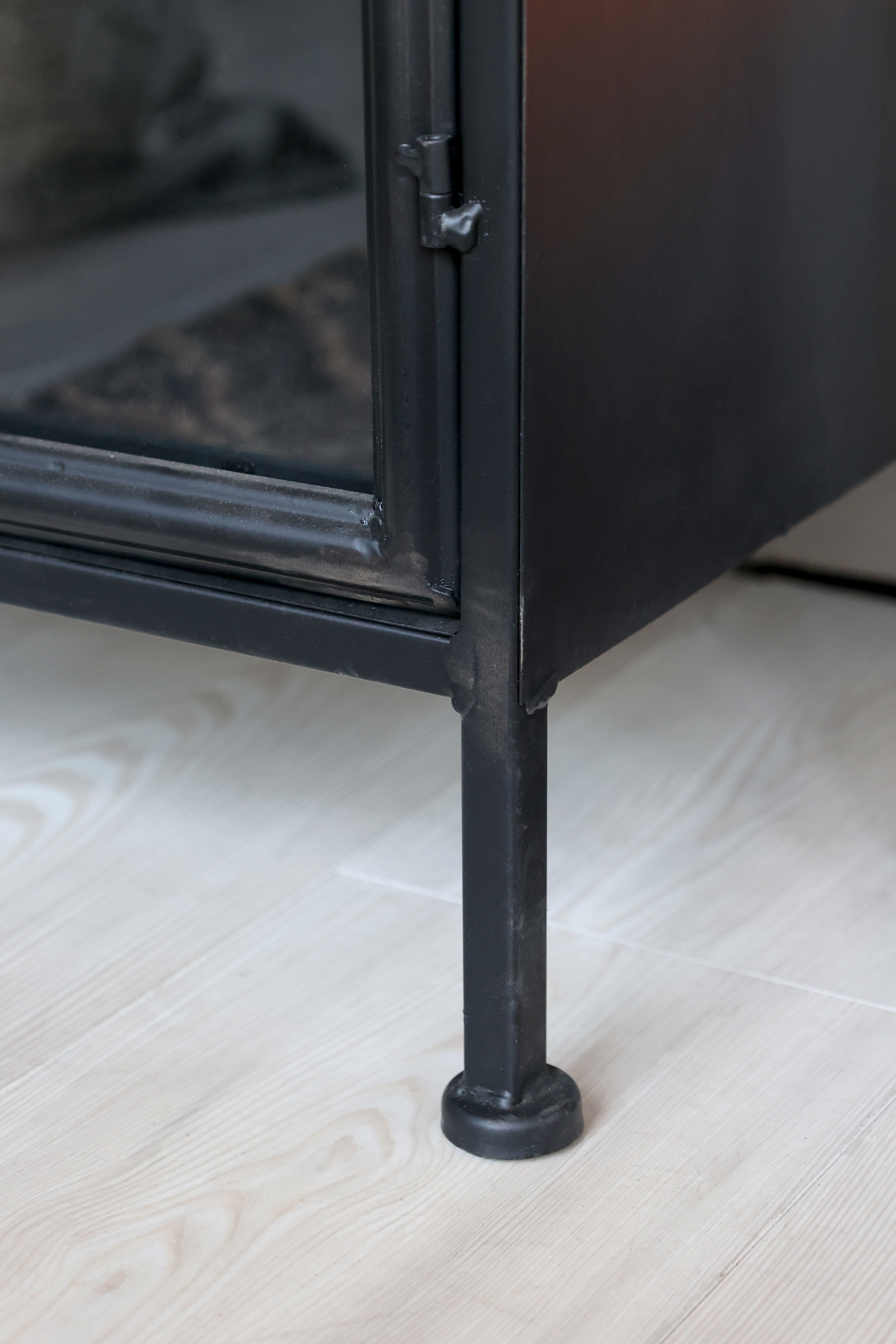 Display cabinet with 2 doors and shelves - Cabinet - H184/L63.5/W41.5 cm - Antique Black - 5