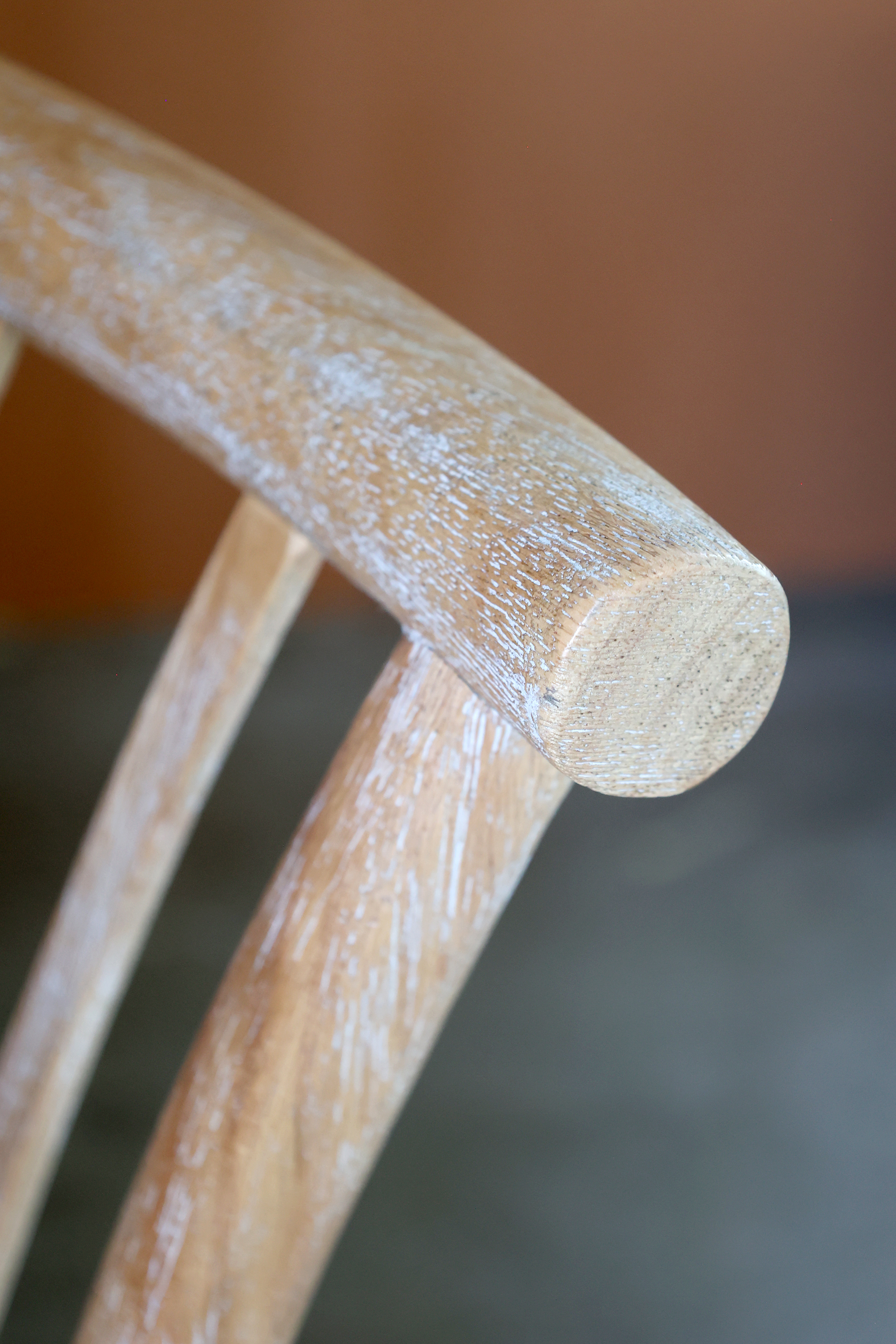 French dining chair with woven seat - H89.5/L50.5/W53 cm - Natural - 2 pcs - 5