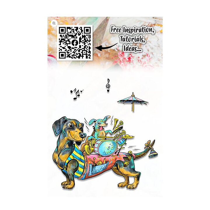 Aall and Create Clear Stamps -Barking Mad Rockers #1122 A7