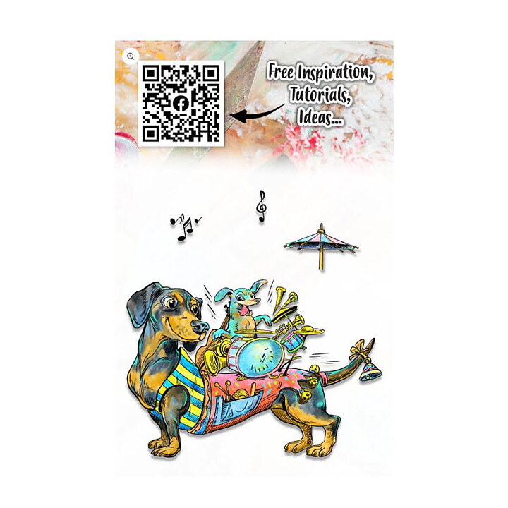 Aall and Create Clear Stamps -Barking Mad Rockers #1122 A7
