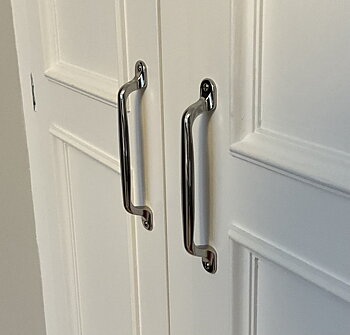 Handtag Fridhem 128 - Blank nickel