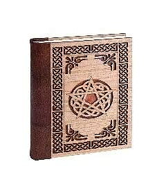 Dagbok /Journal läder - Dagbok i läder med Pentagram