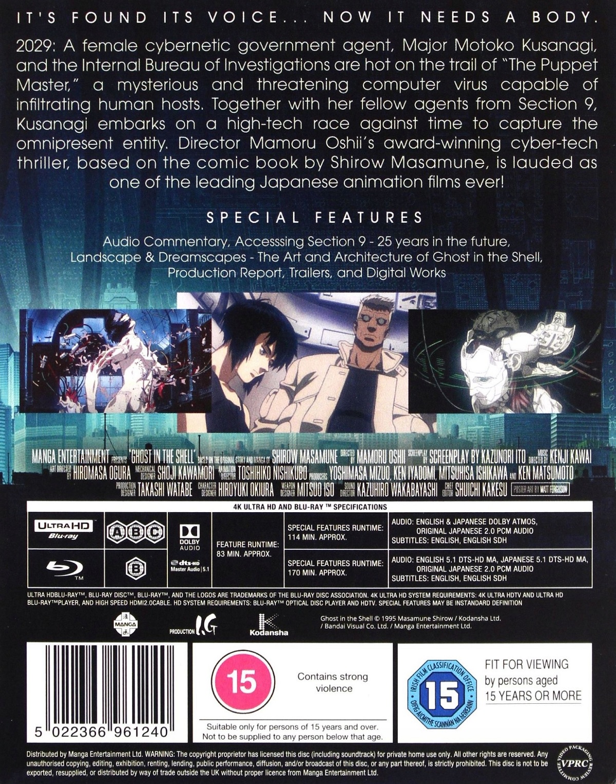 Ghost In the Shell (ej svensk text) (4K Ultra HD + Blu-ray) - 2