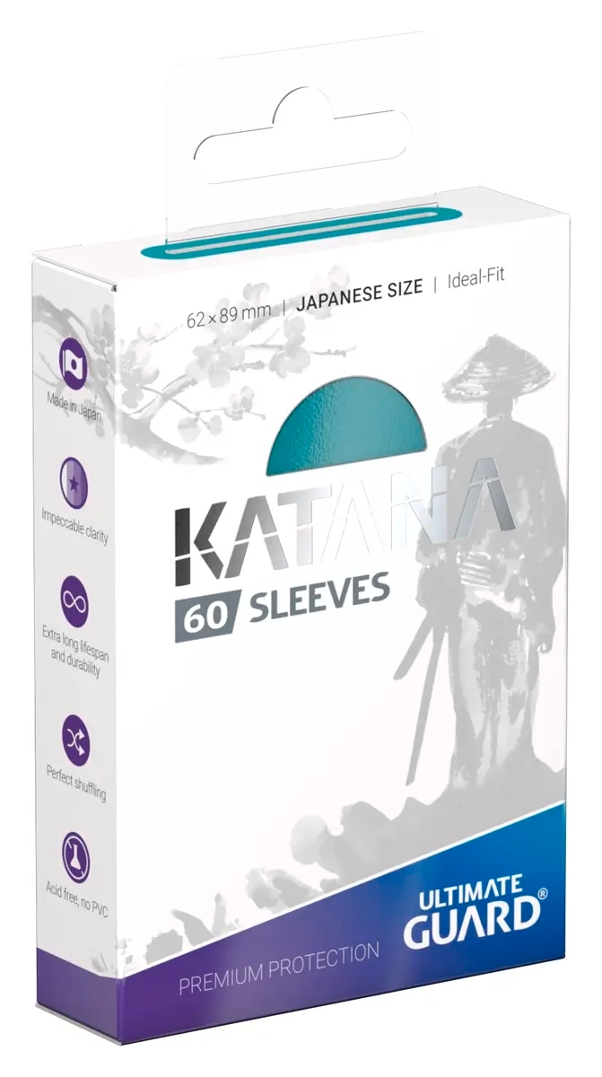 Ultimate Guard: Katana Sleeves Japanese Size (60) - Turquoise