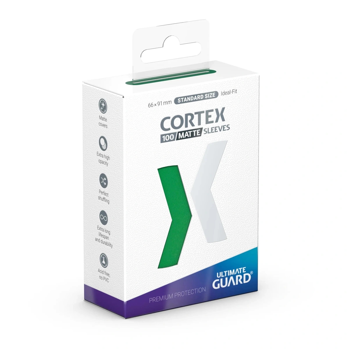 Ultimate Guard: Cortex Sleeves Matte Standard Size (100) - Green