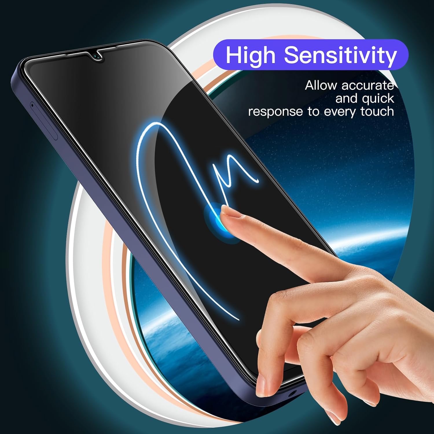 Samsung Galaxy A15 Skärmskydd Härdat Glas Premium 1-pack - 9