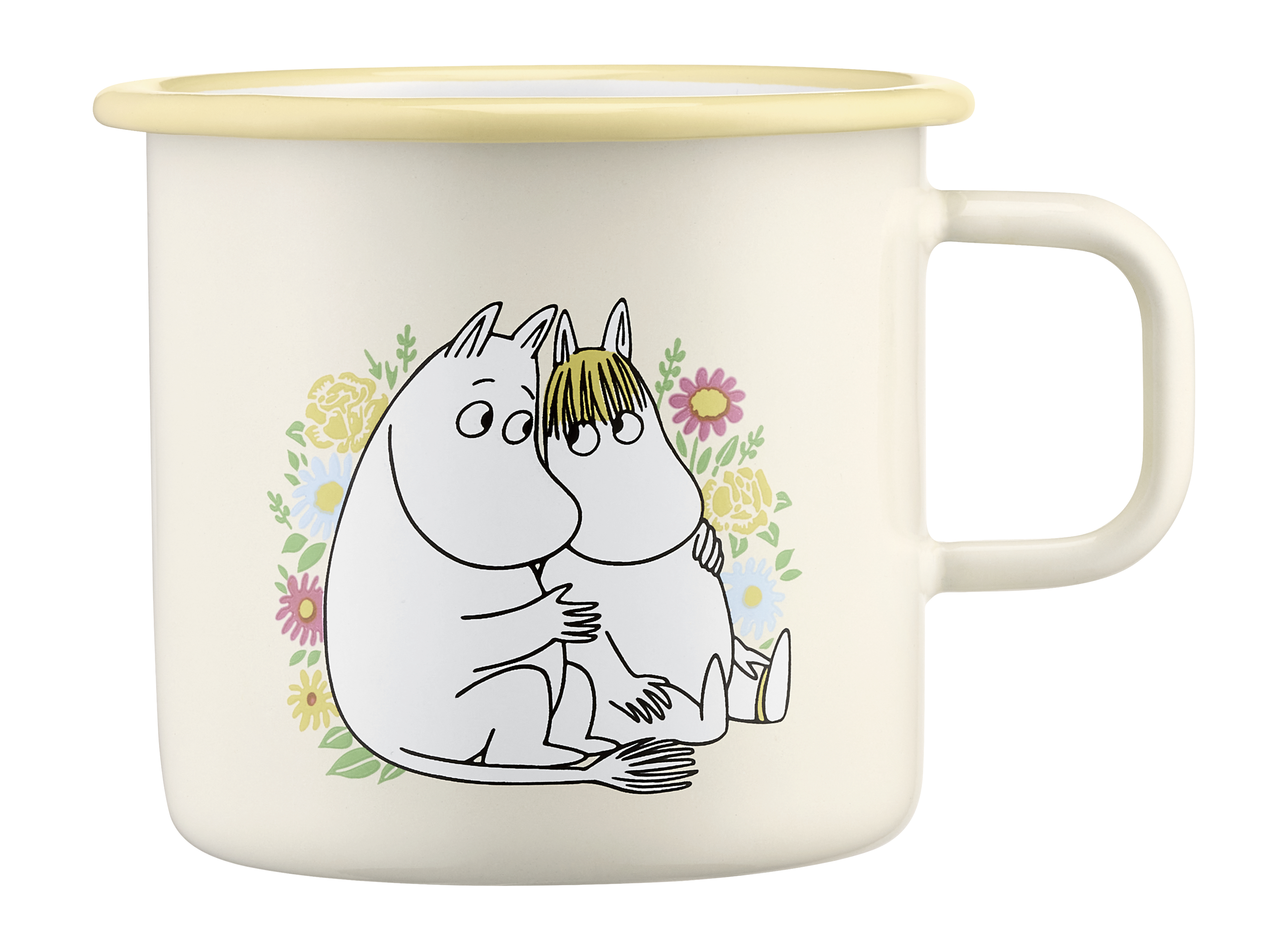 Mumin Emaljmugg 5,5 dl - Blommor
