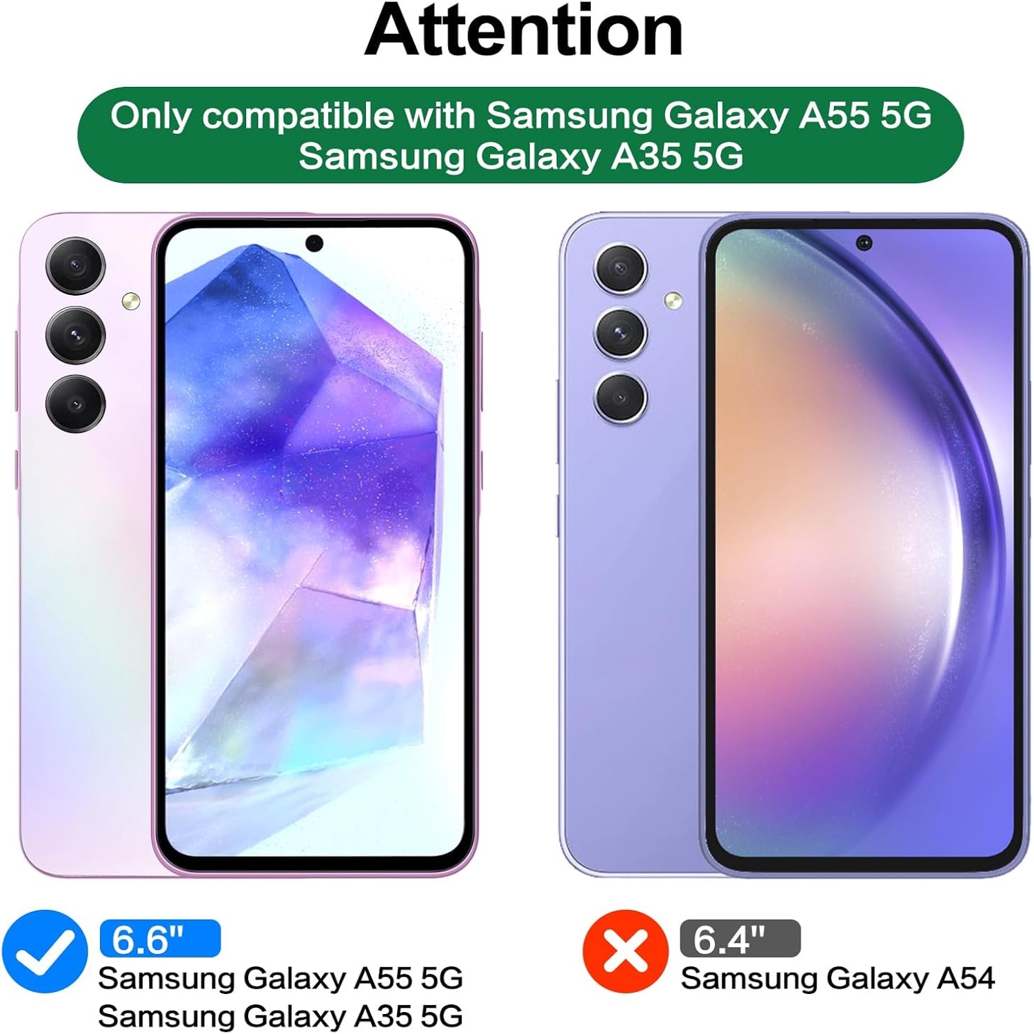 3-Pack Samsung Galaxy A55 Skärmskydd Härdat Glas Premium - 2