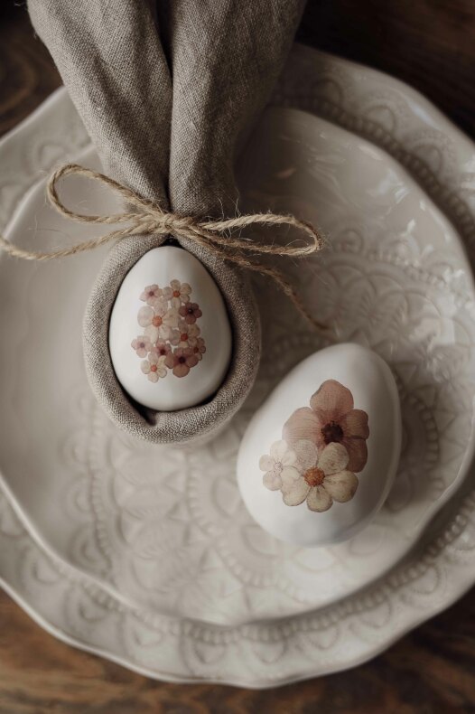 Majas Floral Påskägg - Ägg - Keramik - Liggandes - Large - 3