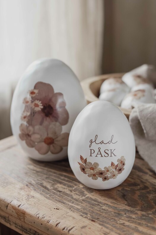 Majas Floral Easter Egg - Egg - Happy Easter - Ceramic - Standing - Small - 3