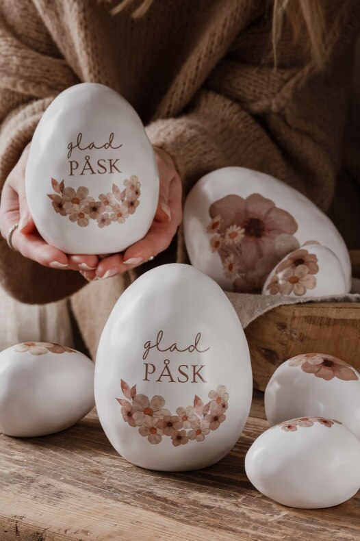 Majas Floral Easter Egg - Egg - Happy Easter - Ceramic - Standing - Small - 2
